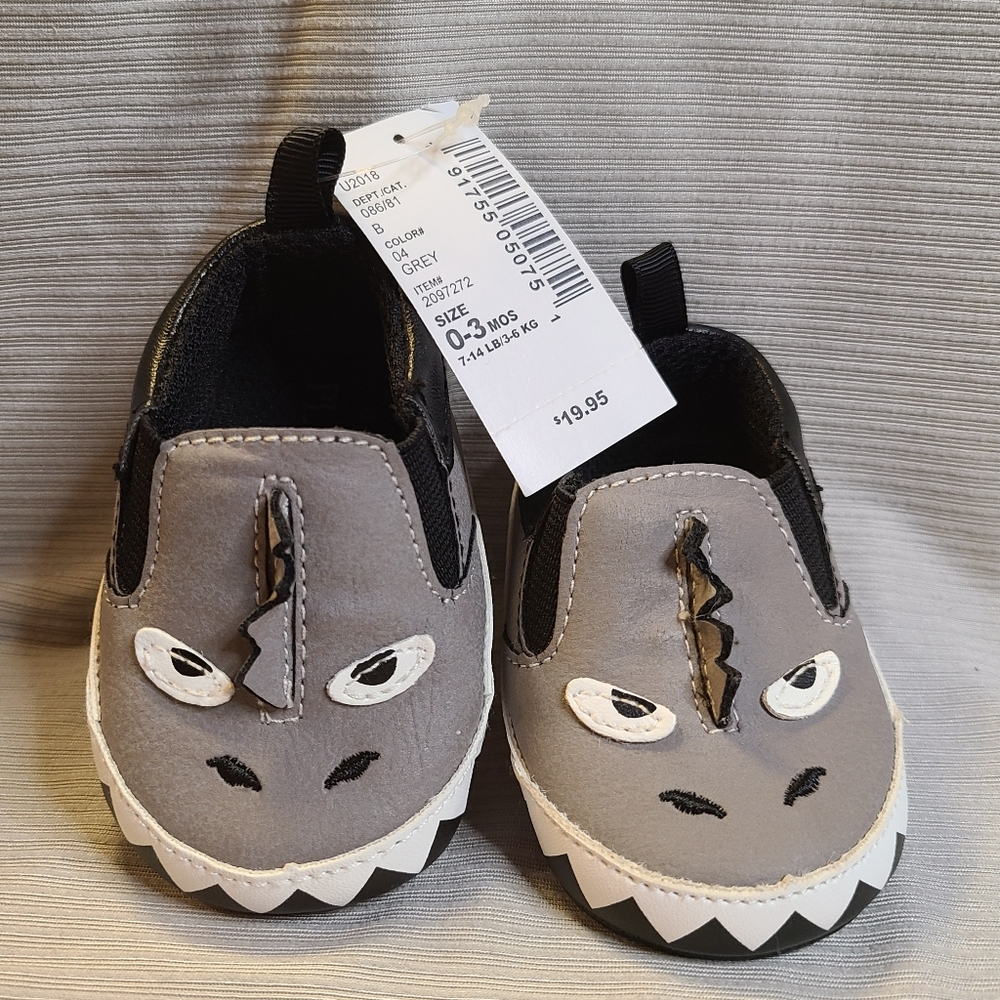 Children's Place Dinosaur Crib Shoes - Picture 8 of 8
